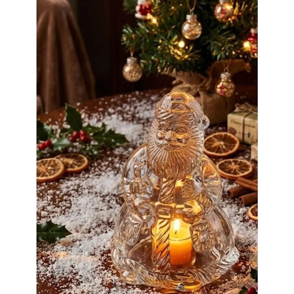 Mikasa Santa's Glow candle holder